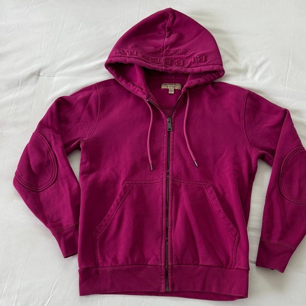 Burberry Magenta Hoodie Jacket